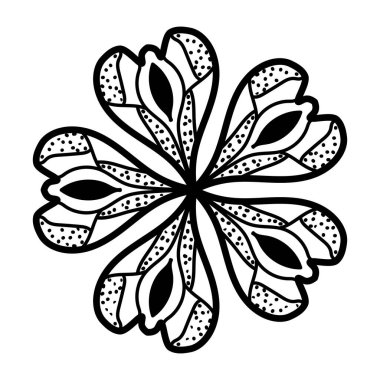 mandala. boyama kitabı sayfası. vektör illüstrasyonu.