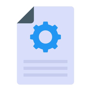 ayarlar düz vektör simgesi