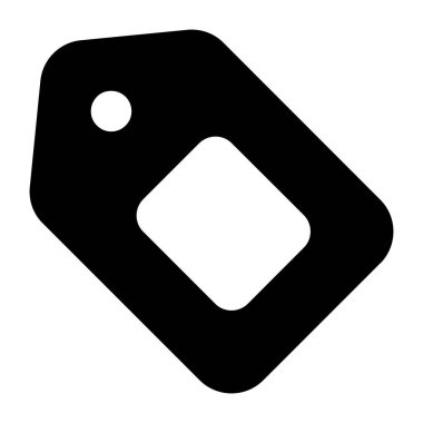 etiket simgesi, vektör çizimi