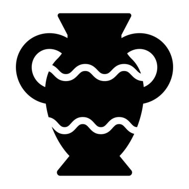 Sürahi. Web simgesi basit tasarım