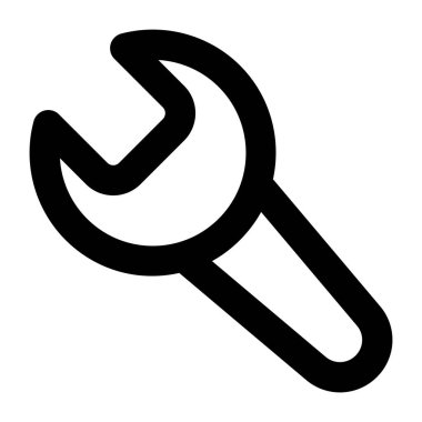 İngiliz anahtarı. Web simgesi basit illüstrasyon