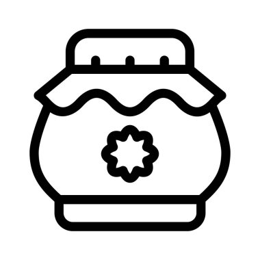 reçel kavanozu web simgesi basit tasarımı