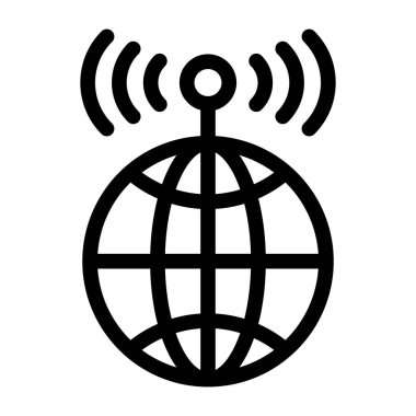 wifi ağ simgesi vektör illüstrasyonu