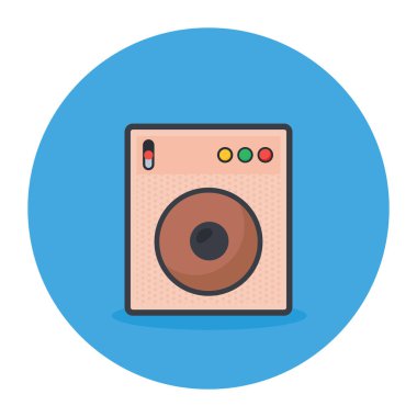 Modern konuşmacı simgesinin vektör illüstrasyonu