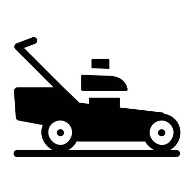  çim biçme makinesi web simgesi basit tasarım