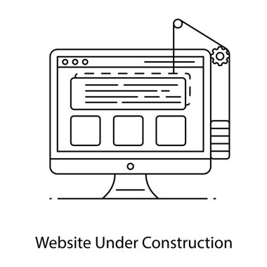 seo modern simgesinin vektör illüstrasyonu