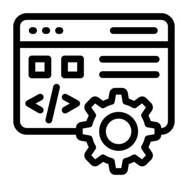 seo ve optimizasyon çizgisi vektör simgesi.