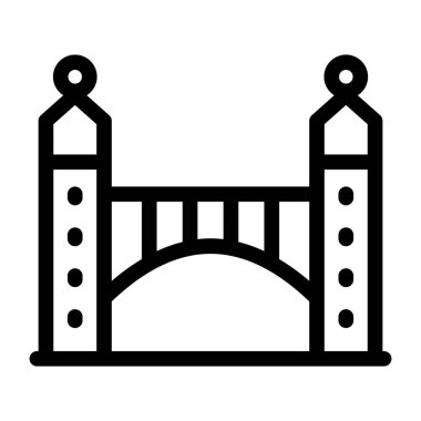 Şato. Web simgesi basit tasarım 