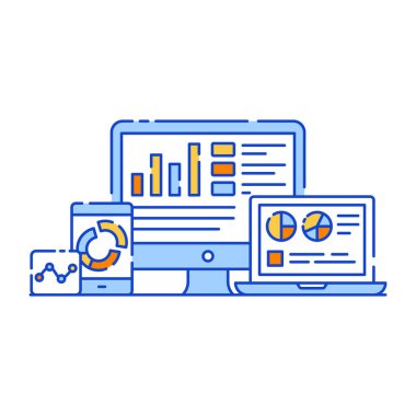 seo modern simgesinin vektör illüstrasyonu