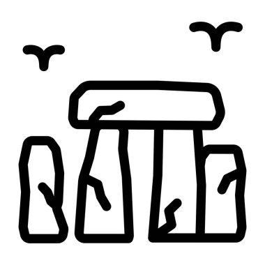 Eşarplı, takım elbiseli bir adamın şirin karikatürü.