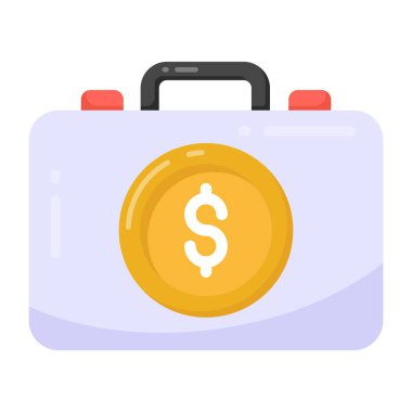 Dolar işaretli para çantası.