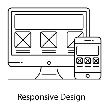smartphone with a message, vector illustration