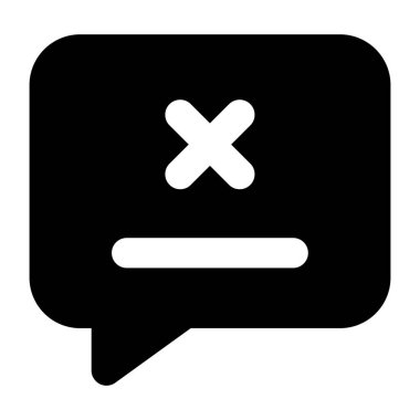 Mesaj var. Web simgesi basit illüstrasyon