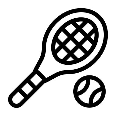 Tenis raketi. Basit resimleme