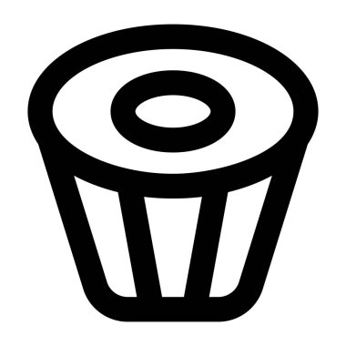 Çörek. Web simgesi basit illüstrasyon