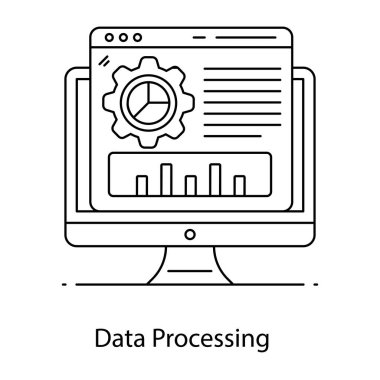 bilgisayar simgesi vektör illüstrasyonu