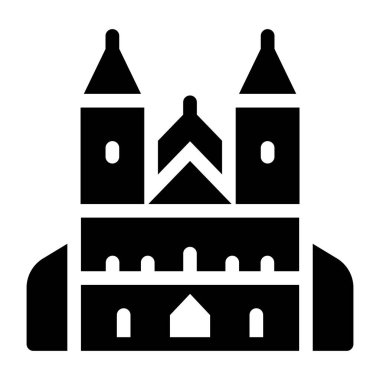 Şato. Web simgesi basit tasarım 