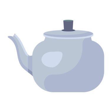 Çaydanlık ikonu. Web için çaydanlık vektör simgelerinin özet çizimi