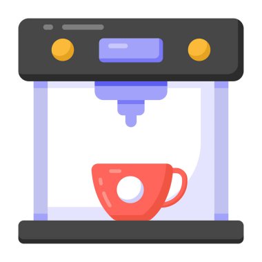 Kahve makinesi. Web simgesi