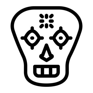 Kafatası. Web simgesi basit tasarım