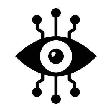 Robot simgesinin vektör illüstrasyonu