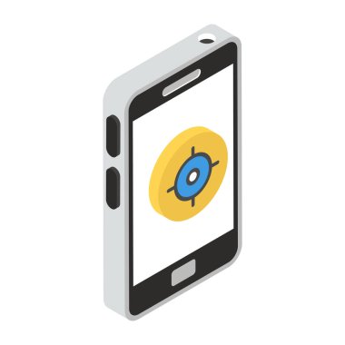 akıllı telefon web simgesi, vektör illüstrasyon tasarımı