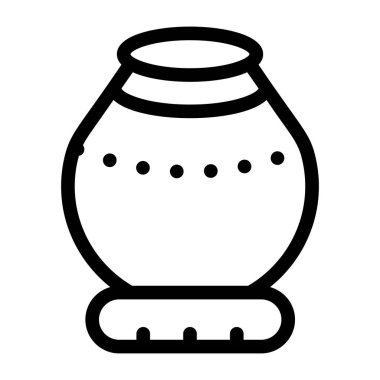 Kavanozlu kavanoz, vektör illüstrasyonu