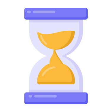 Kum saati ikonu. düz dizayn biçimi 10