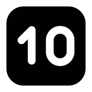 Beyaz arka planda bir numaralı simge. resimleme