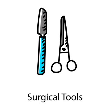 makas simgesi vektör illüstrasyonu