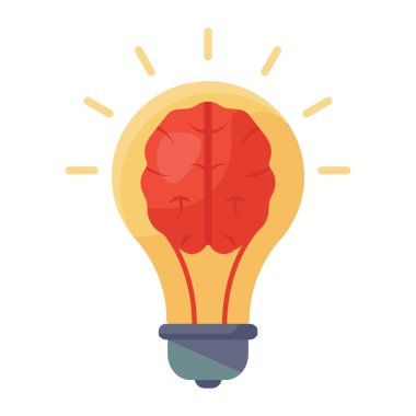 Simge tasarımı ile fikir kavramı, vektör illüstrasyonu 10 eps grafik.