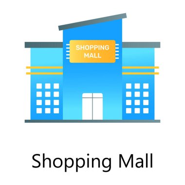 uzun gölgeli düz biçimli bina simgesi