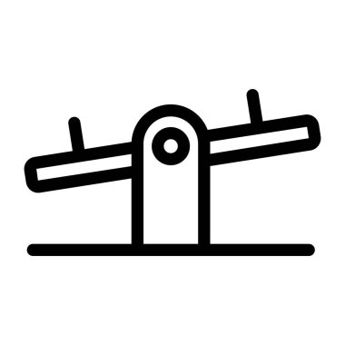 Araba koltuğu ikonu. Web için kaykay vektör simgelerinin özet çizimi