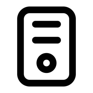 Bilgisayar. Web simgesi basit illüstrasyon