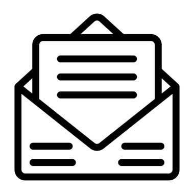 Zarf. Web simgesi basit tasarım