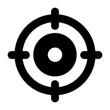 Hedef. Web simgesi basit illüstrasyon