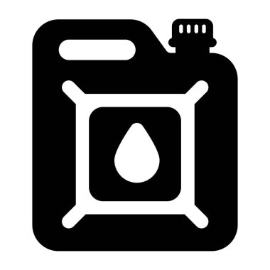  Web için gaz teneke kutu vektör simgelerinin basit çizimi