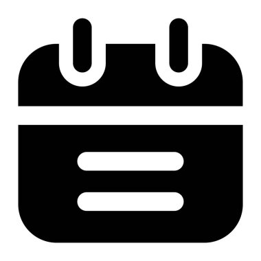 Takvim simgesi, vektör çizimi