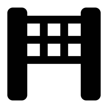 Bina. Web simgesi basit tasarım