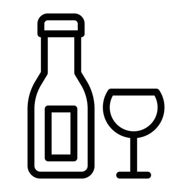 şarap web simgesi basit tasarım