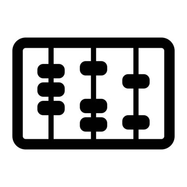 Abaküs. Web simgesi basit illüstrasyon