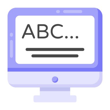 Online eğitim. Basit tasarım