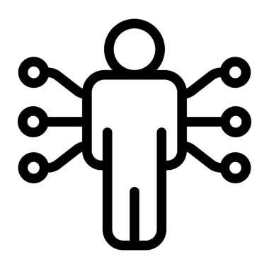 Teknoloji. Web simgesi basit tasarım