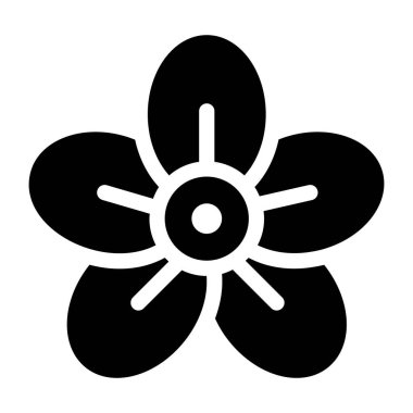 çiçek simgesi vektör illüstrasyonu