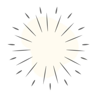 Güneş ışınları. vektör illüstrasyonu.