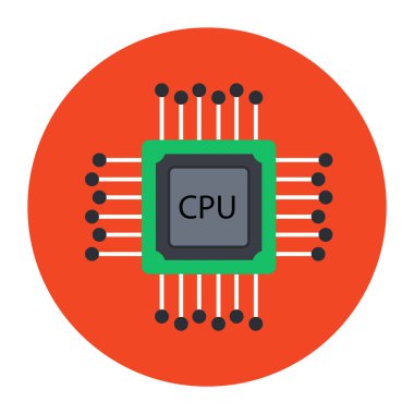 devre kartı simgesi vektör illüstrasyonu