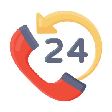 Çağrı merkezi ikon vektör illüstrasyonu