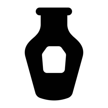 Şişe. Web simgesi basit illüstrasyon