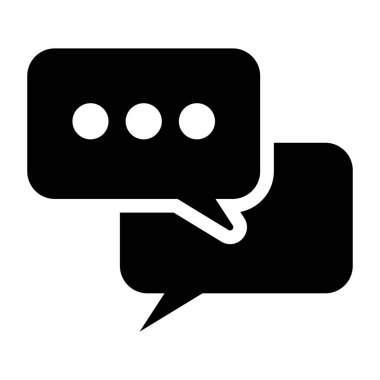 Konuşma baloncukları simgesi, vektör illüstrasyonu