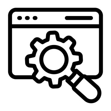 Ayarlama. Web simgesi basit illüstrasyon